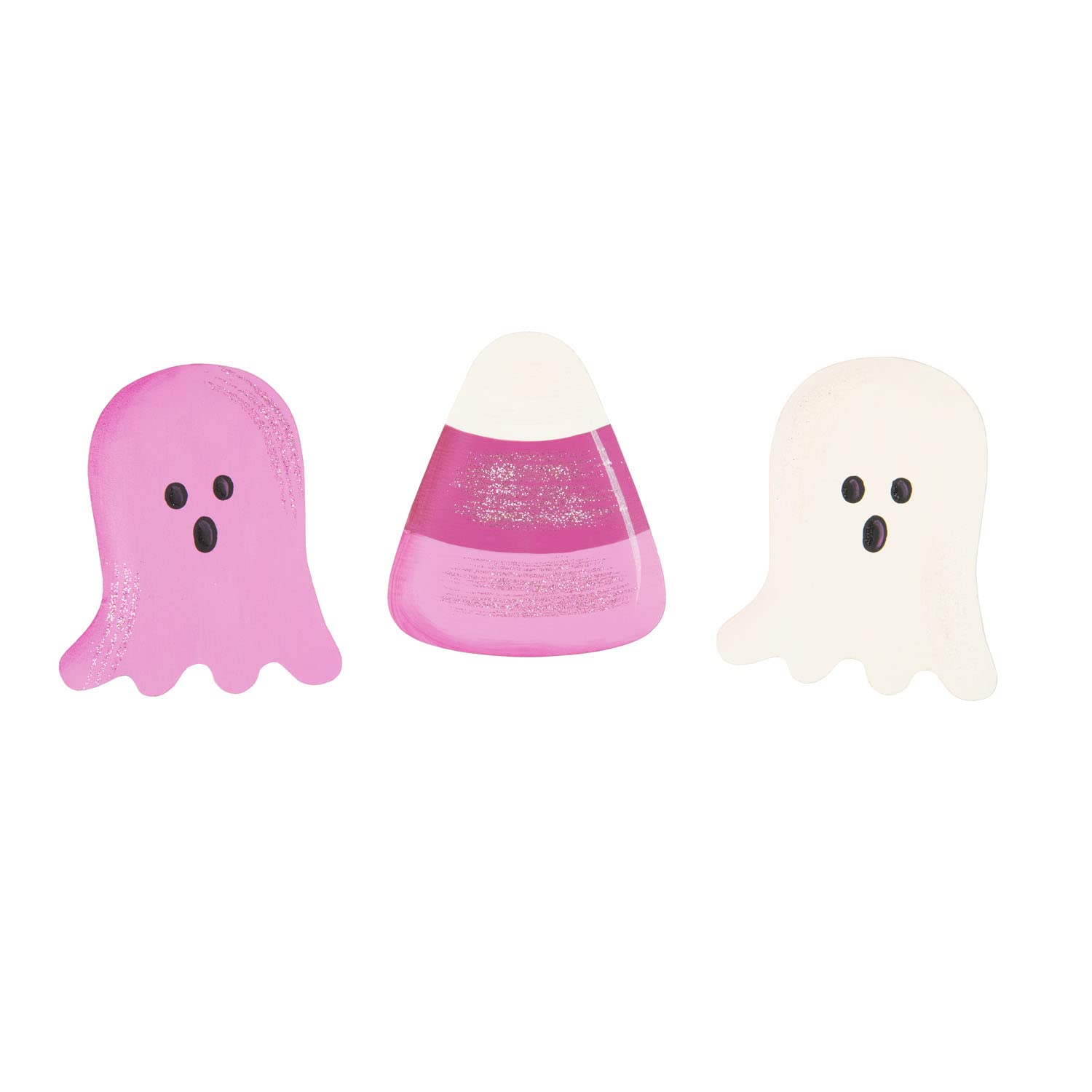 The Round Top Collection - Pink Candy & Ghosts, Magnet Set of 3 - Metal