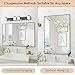 Koonmi Black Rectangle Wall Mirror, 20x30 Inch Bathroom Mirror, Aluminum Frame Vanity Mirror for Entryway, Living Room, Bedroom Bathroom, Hangs Horizontally or Vertically