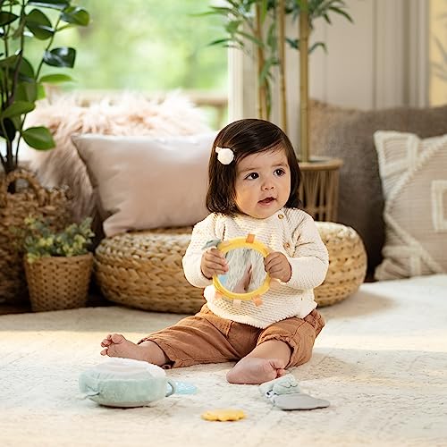 Ingenuity Calm Springs Soothing Essentials Gift Set - Musical Toy, Rattle, Mirror, 2 Teethers for Baby - image 7