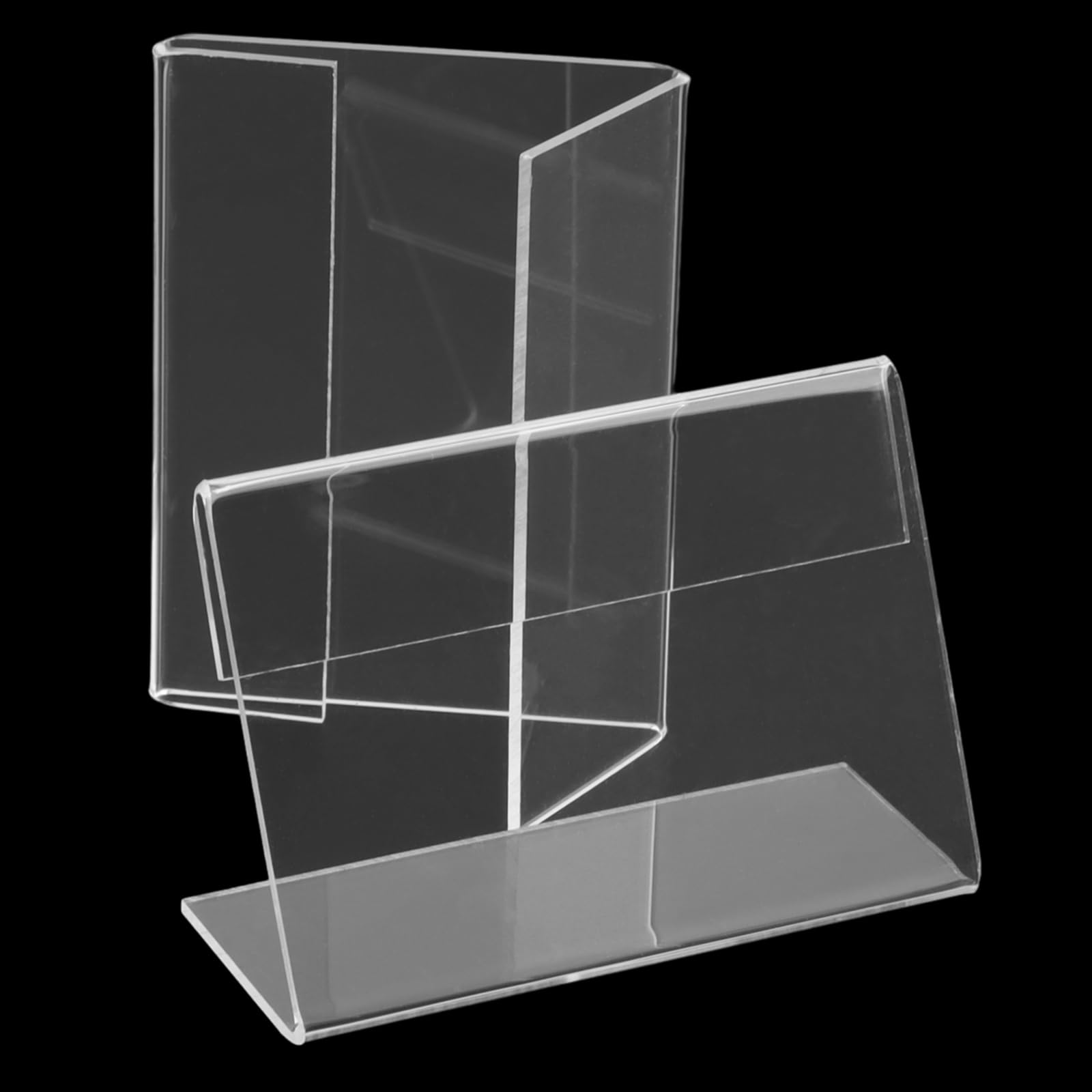 50 sztuk akrylowych uchwytów na etykiety, 6 x 4 cm, stojak na stó?, akrylowe, ma?e tabliczki, uchwyt na nazwisko, mini tabliczka, pionowy akrylowy uchwyt na etykiety do supermarketów,