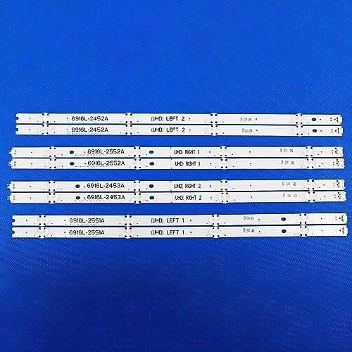Tira de retroiluminación LED para reparar pantalla negra en TV 49UH650V y 49UH668V