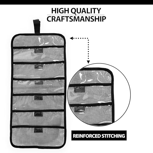 Bolsa para Señuelos con Entrada Lateral Roll-Up, 20 x 9'' Color Negro, 2 Piezas con Diseño de Malla miniatura 6