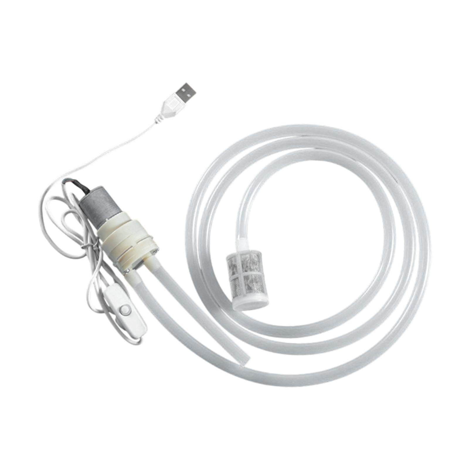 Fenteer Electric Siphon Self Priming Pump Wine Transfer Pump,Lightweight,Easy to Use Compact Wine Siphon for Beer, Wine, 1M Hose