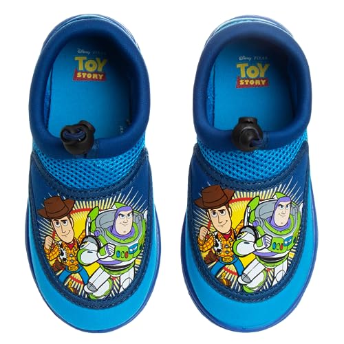 Image of Toy Story Cars Boys Water Shoes Kids Sandals Lightning McQueen Woody Buzz Lightyear Monster Jam Grave Digger Pool Aqua Socks Bungee Waterproof Quick Dry 5-10 Toddler 11-12 Little Kid