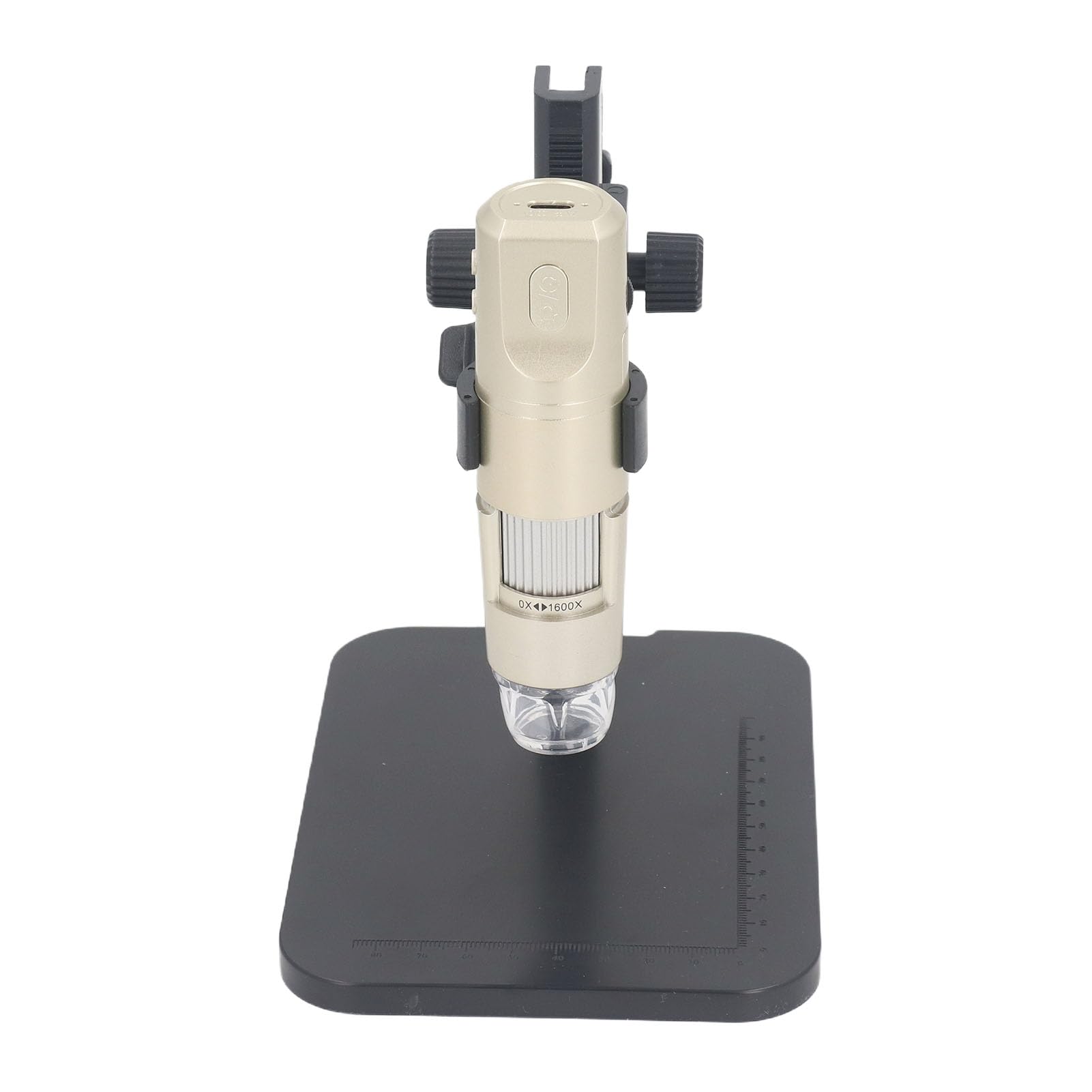 Microscopio Digital USB WiFi 1600X Cámara de Microscopio Portátil con Soporte Ajustable, Compatible con, OS X para Recolección de Sellos, Inspección de PCB