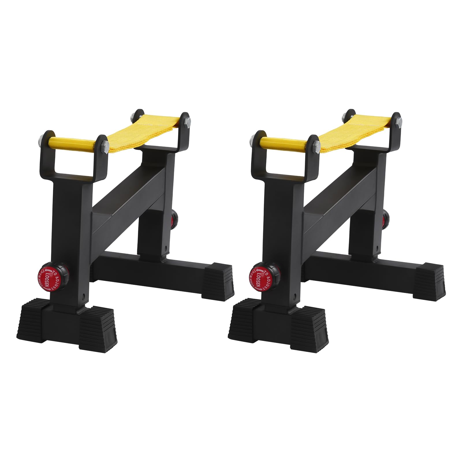 2 supporti professionali per bilanciere, supporto per bilancieri con cintura buffer, supporto per sollevamento pesi, portata 300 kg, 30-40 cm, telaio per sollevamento pesi, per palestre