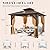 YOLENY 10' x 10' Hardtop Gazebo, Metal Gazebo with Aluminum Frame, Double Galvanized Steel Roof, Curtains and Netting Included, Pergolas for Patios, Garden, Parties, Lawns