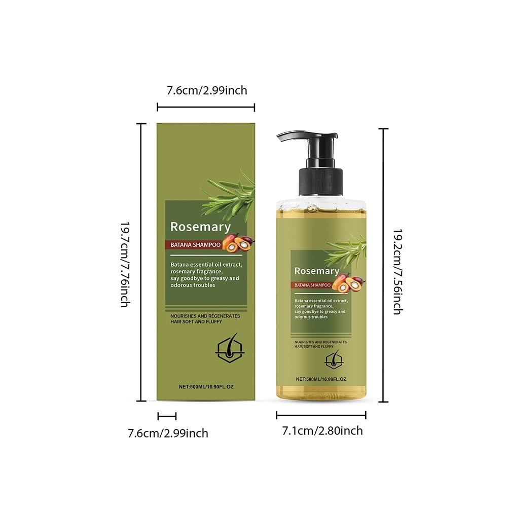 Champú hidratante nutritivo y voluminizador, limpiador suave for un cabello saludable, brillante y esponjoso y sedoso(2PCS)