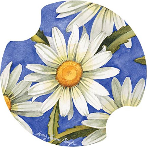 ThirstystoneLazy Daisy Car Cup Holder Coaster, 2-Pack