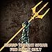 Udekit Metal Trident Spear 78 Inches Adjustable Length Cosplay Costume 3-Pronged Poseidon Weapon for Adult Women Men Halloween