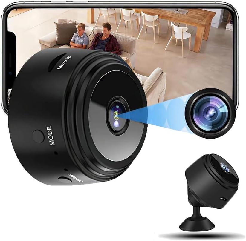 Spy Lens Cam, 2025 Upgrade Magnetic Mini Security Camera, Magnetic Security Camera, Secret Scope Magnetic Mini Security Camera, 1080P HD Wireless Night Vision