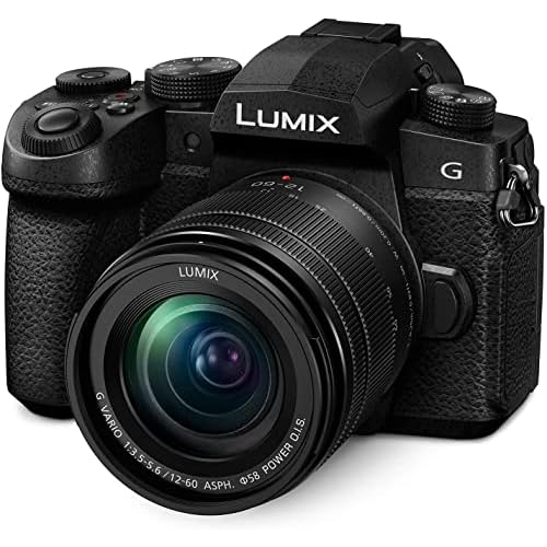 Panasonic LUMIX G95D 20.3 Megapixel Mirrorless Camera, 12-60mm F3.5-5.6 Micro Four Thirds Lens, 5-Axis Dual I.S. 2, 4K 24p 30p Video, Pre-Installed V-Log L, 3” OLED Touchscreen – DC-G95DMK(Black)
