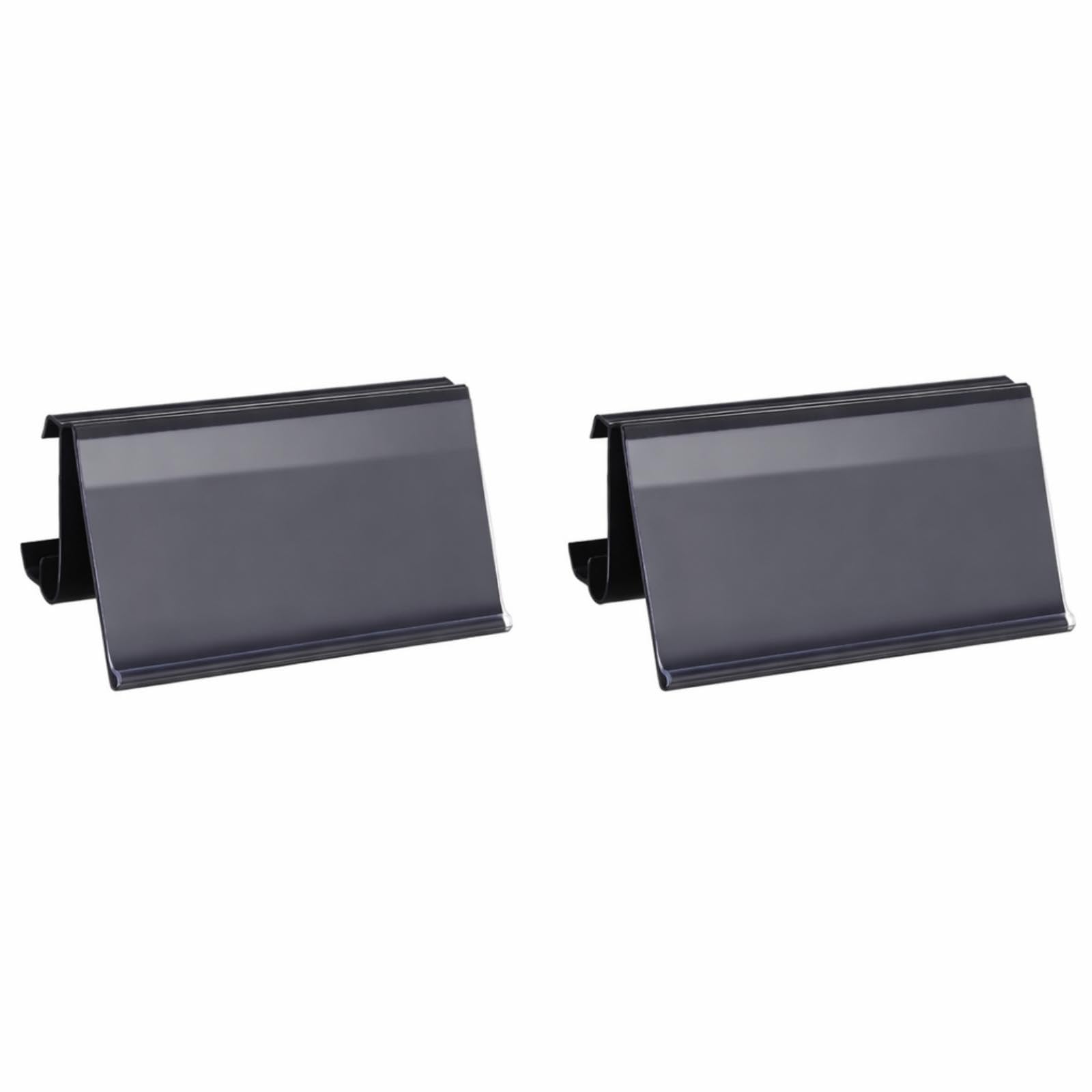 Kathfly 2 Pcs Wire Shelf Label Holder 3" L x 1.25" H Metro Shelf Clips