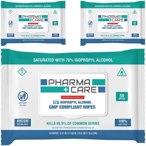 Amazon.com: Advanced Large 75% Alcohol Hand Sanitizing Wipes, 4 Packs ...