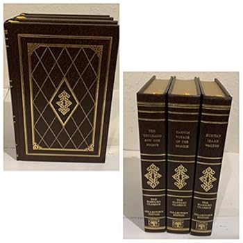The Harvard Classics Golden Tree Collector's Edition 3-Book Collection: Darwin Voyage of the Beagle, The Thousand and One Nights, and Bunyan Izaak Walton