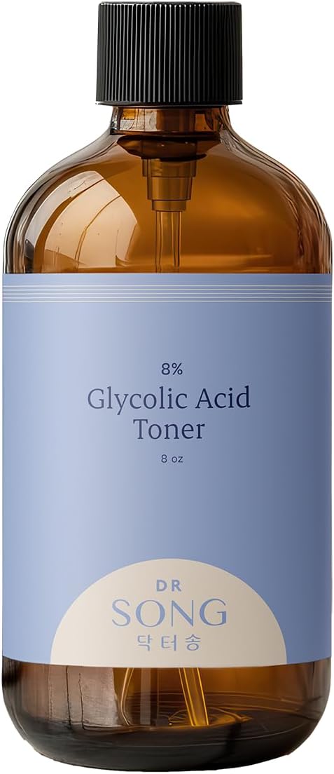 Product image of Dr Song Glycolic Acid 8% Toner - AHA Exfoliant For Smoothing Skin, Dark Spots, Wrinkles, Fine Lines, Korean Skin Care (8%)