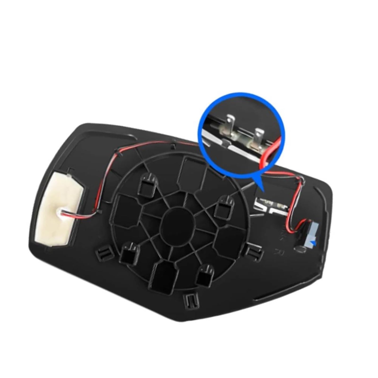 Verre Recul Miroir Lentille De Rétroviseur Latéral Chauffante Et Plaque De Support De Clignotant Pour GMC Pour Sierra 1500 2500HD 3500HD 2015 2016 2017 Retroviseur(Left Driver Side)