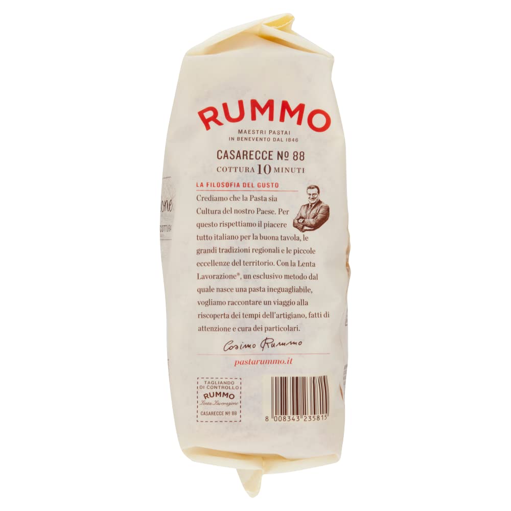 Italian Gourmet Casarecce N.88 Lenta Lavorazione pâtes au bronze 8 x 1kg