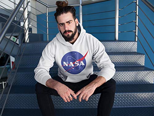 Pullover con Cappuccio Uomo NASA Logo Galaxy