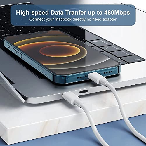 Image of iPhone Fast Charger Lightning Cable USB-C to Lightning Cable (3 Ft) Fast Charging Compatible with iPhone 14 /14 Plus /14 Pro /14 Pro Max /13 /13pro /12 /12 Pro /12 Pro Max /11- (Pack of 1)