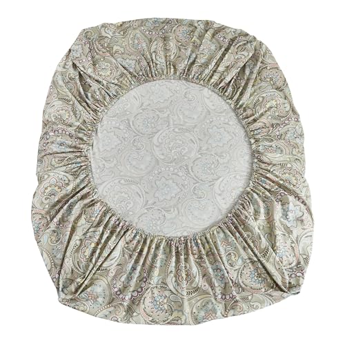Image of FADFAY Paisley Sheets Set Twin XL Boho Paisley College Bedding Luxurious Bohemian Damask Dorm Bedding 100% Egyptian Cotton 800 Thread Count Deep Pocket Fitted Sheet 4Pcs, Twin XL Size