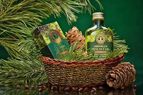 Siberian Pine Nut Oil 100 Ml, Premium Quality, Extra Virgin, First Cold Press – 3.4 Fl Oz