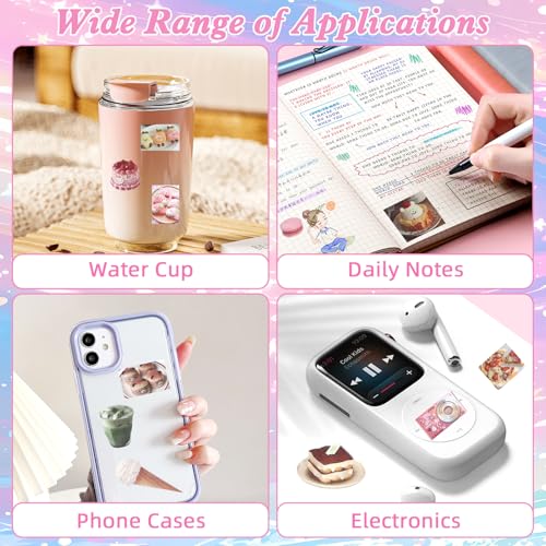 Image of 650Pcs Cute Scrapbook Stickers Travel Y2K Japanese Sticker Book for Adult Kawaii Korean Stickers for Journaling Heisei Retro Aesthetic Sticker Food Manga Style Decor for DIY Crafts Junk Journal Gifts