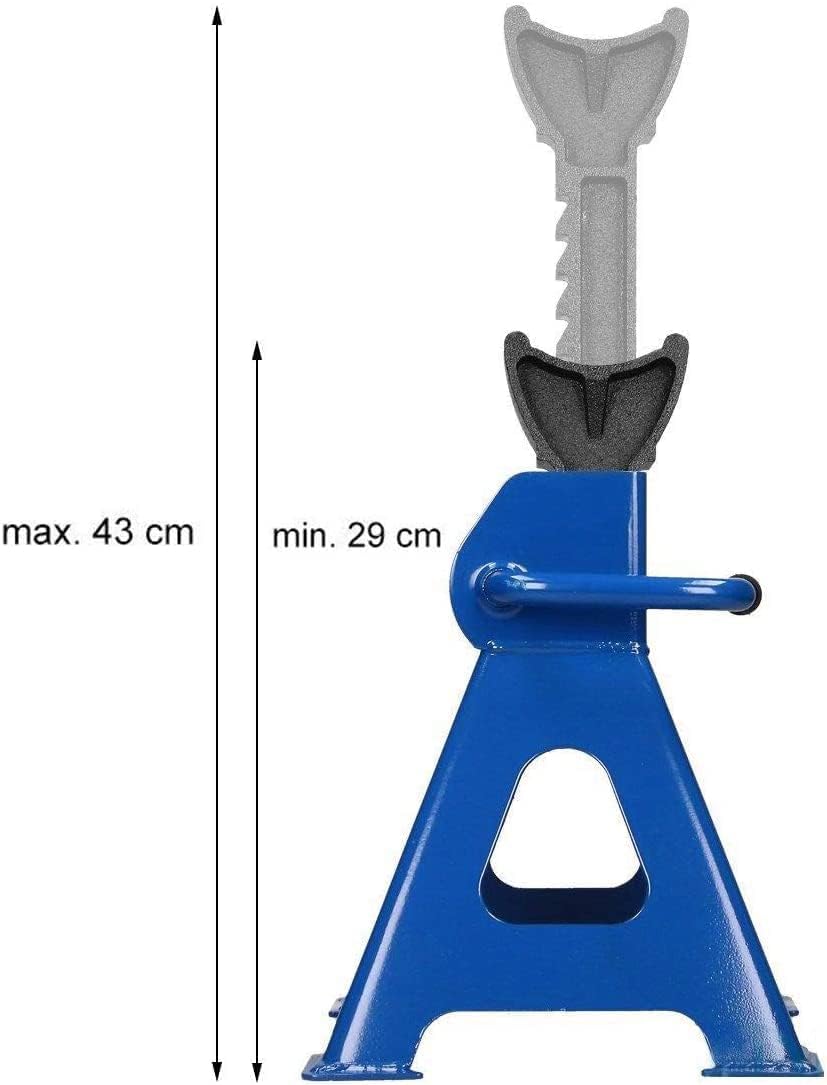 nożycowy lewarek 3-tonowe stojaki na oś Solidny podnośnik 29–43 cm, 2 sztuki