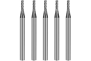 1/32 End Mill - Premium Carbide Square Router Bit Set for Alloy Steels