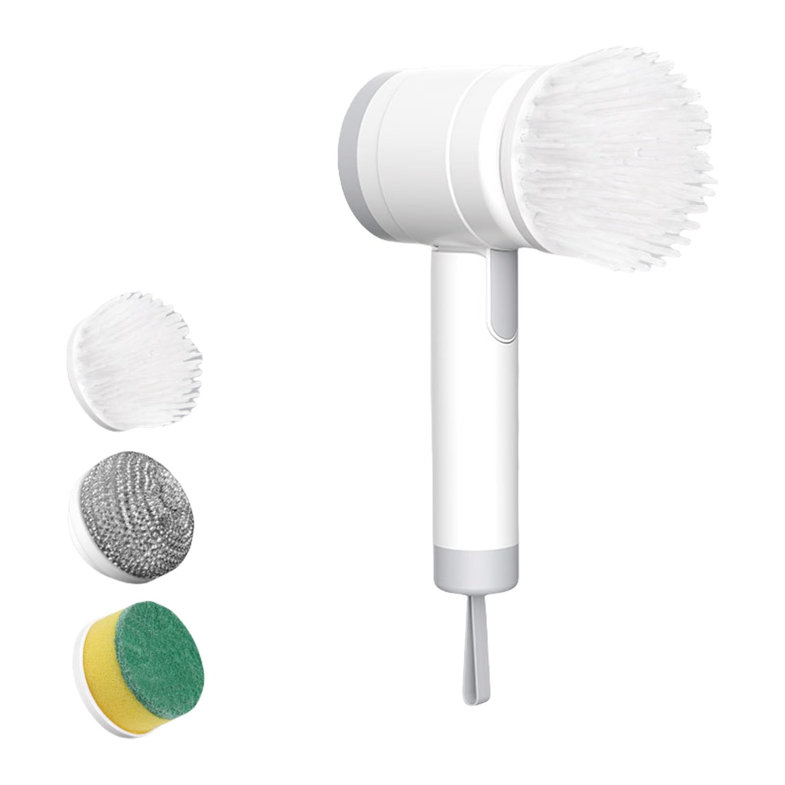 Spazzola elettrica ergonomica ricaricabile USB con motore potente per lavello da cucina vasche da bagno lavabi elettrici portatili per cucina bagno