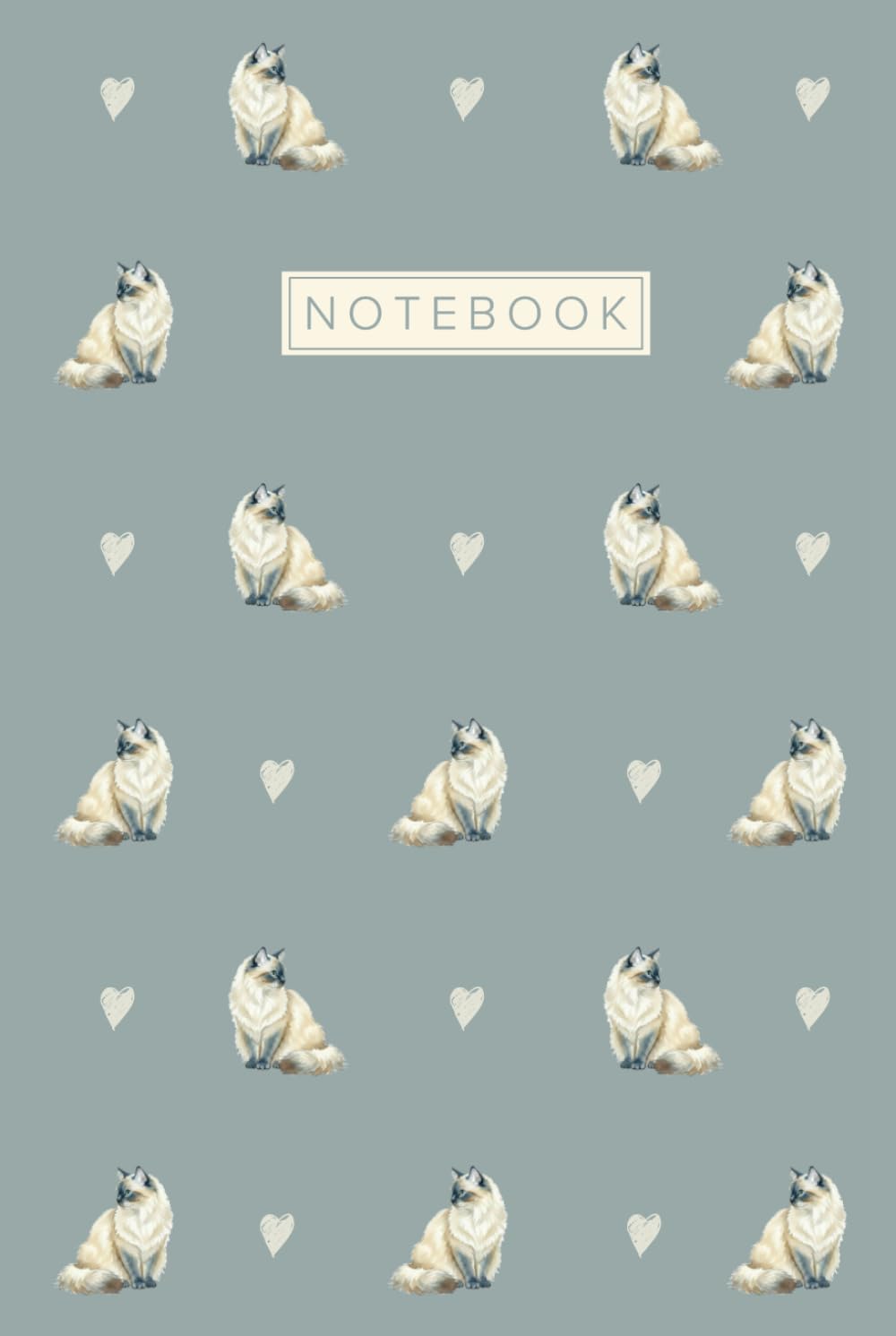 Birman Cat Lovers Notebook Blue Hardcover
