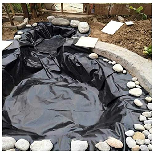 Geyao Multi Size Visvijver Liner Heavy Duty HDPE zwembad waterdicht versterkt landschap, zwarte visvijver Liner 8 x 10 m voor watervijvers stromen fonteinenHome Tuin Rubber - Image 3