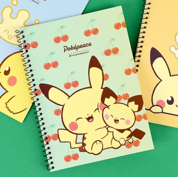 Pikachu 3 Pack 6 x 8 Inches Mini Unlined Blank Spiral Notebook, 30 Sheets Per Notebook - Image 7
