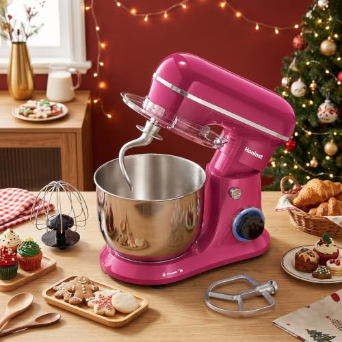 Image of Honinst 4QT Electric Stand Mixer, 10-Speed Tilt-Head Compact Kitchen Mixer