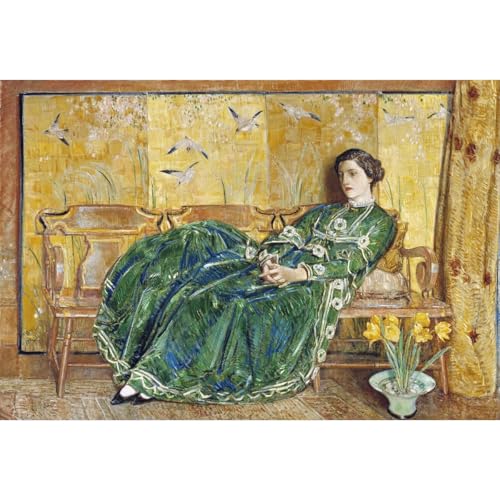 Affiche roulée d'avril La robe verte pour habiller un grand mur vide 1920