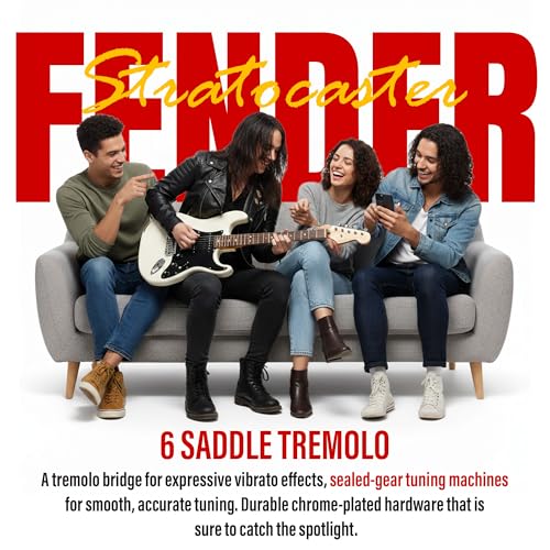 Image of Fender FSR Squier Sonic Stratocaster, Laurel Fingerboard, Black Pickguard, Arctic White