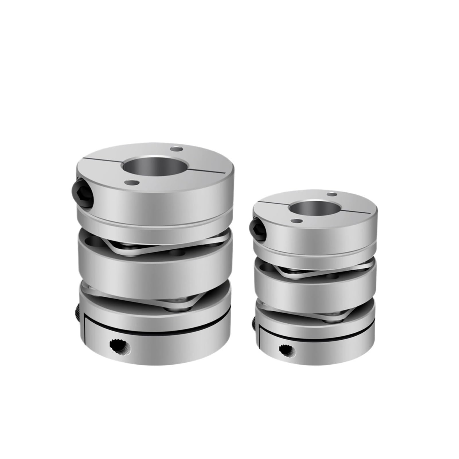 Accoppiamento a membrana Giunto elastico a doppia membrana in lega di alluminio D68L74 D68mm L74mm encoder servomotore passo-passo a vite a sfere