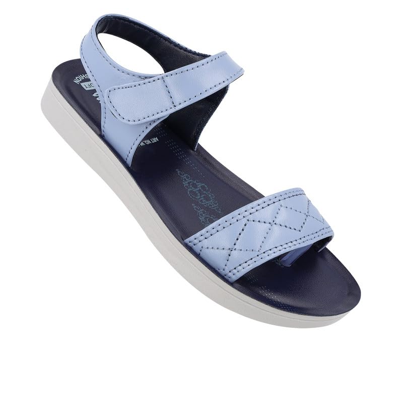 WALKAROO WL7850 Womens Fashion Sandals for Casual Wear - Cyan Blue (B0CY2NDZRC) Amazon Price History, Amazon Price Tracker