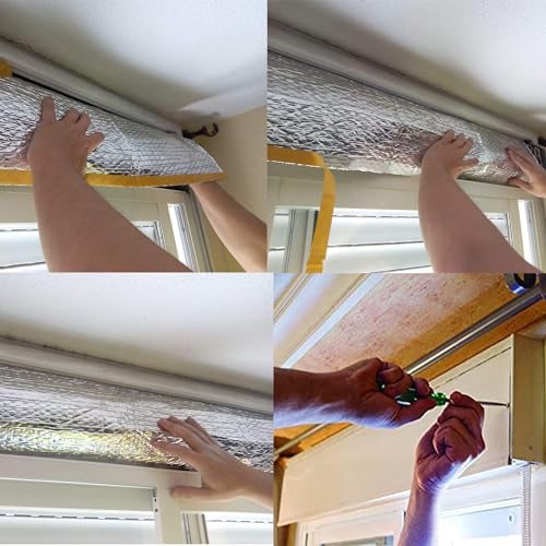 Optimer Home - Rollladenkasten Dämmung - 1.20x0.25m - Dämmung Selbstklebend