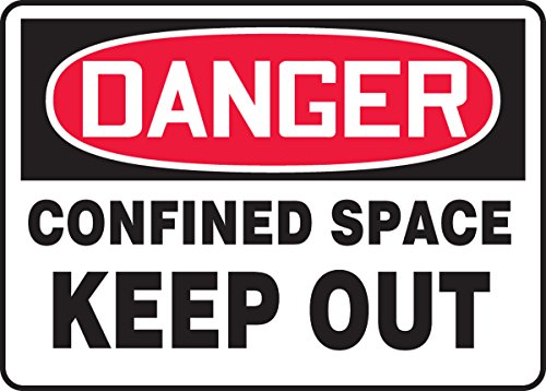 Signalisation de danger Accuform MCSP050VP en plastique 14 x 20 pouces pour usine