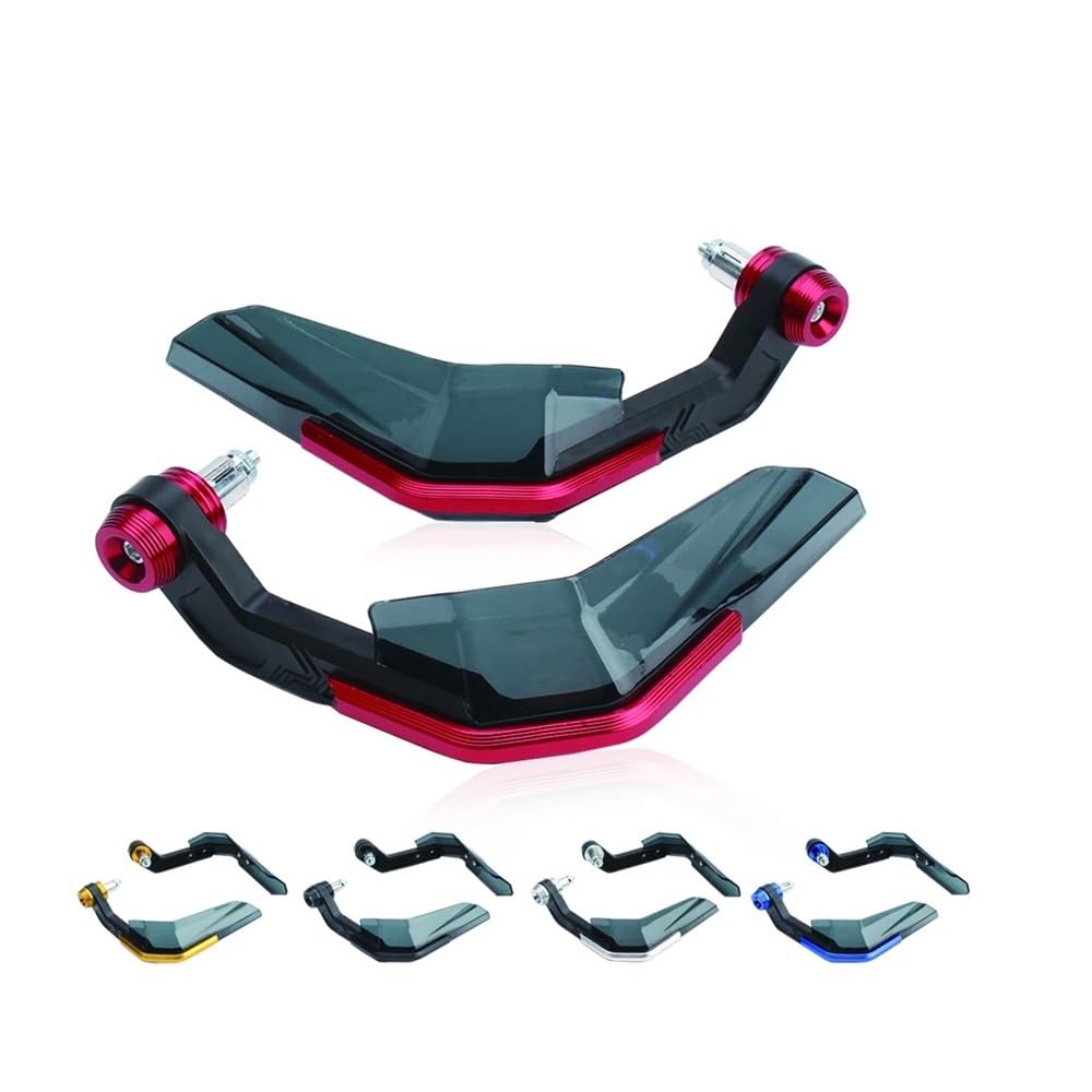 Protectores de Manillar universales a Prueba Viento 7/8 "para Motocicleta, Scooter, Protector Palanca Freno con Refuerzo Aluminio(Sliver)