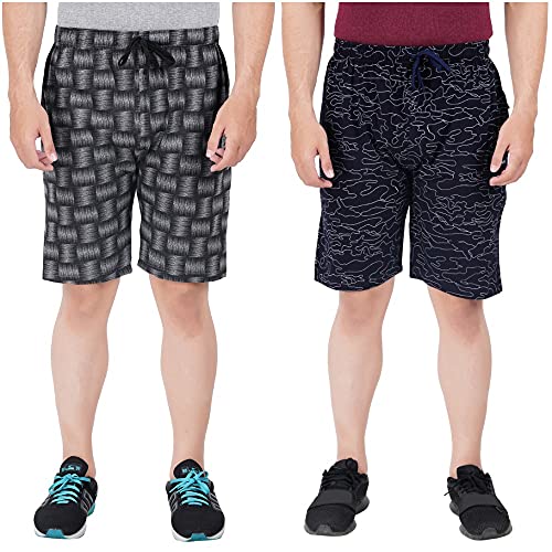 Image of FEEL TRACK Men Cotton Regular Fit Shorts