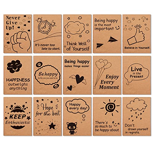 15 Pack Kraft Notebooks, Feela 15 Designs A6 Cute Mini Pocket Notebooks and Journals, 80 Lined Pages Motivation Small Journal Notebook Notepad Bulk for School Supplies Women Taking Memos, 4.1X5.8 in 15 Pack Kraft Notebooks, Feela 15 Designs A6 Cute Mini Pocket Notebooks and Journals, 80 Lined Pages Motivation Small Journal Notebook Notepad Bulk for School Supplies Women Taking Memos, 4.1X5.8 in