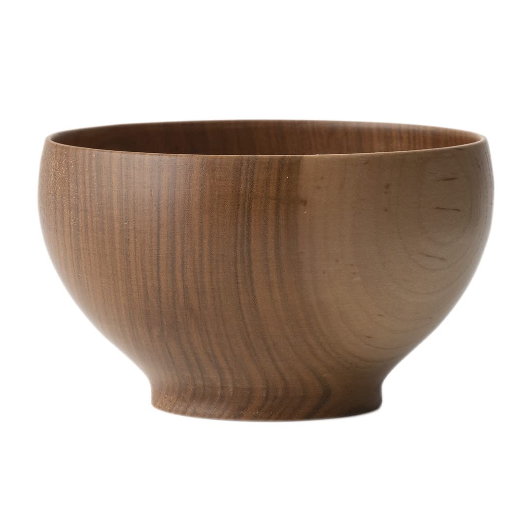 KEYUCA Yamanaka Nuri Japanese Soup Bowl Cherry Blossom Natural Wood Japan