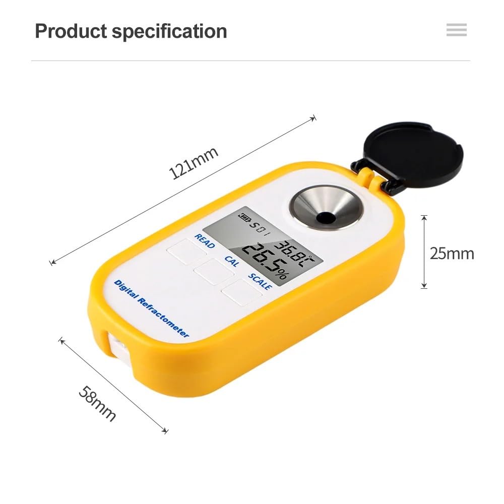 2-in-1 Auto Refractometer For Coffee Hydrometer TDS Concentration Meter Tester Detector Digital Measure Sugar