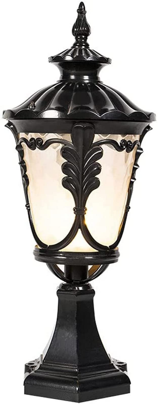QUSYZD Led Solar Security Lights Outdoor, Solar Fence Lights,Garden Post Light Outdoor Rainproof Pillar Light European Outdoor Post Light Porch Streetlight Outdoor Post Light,