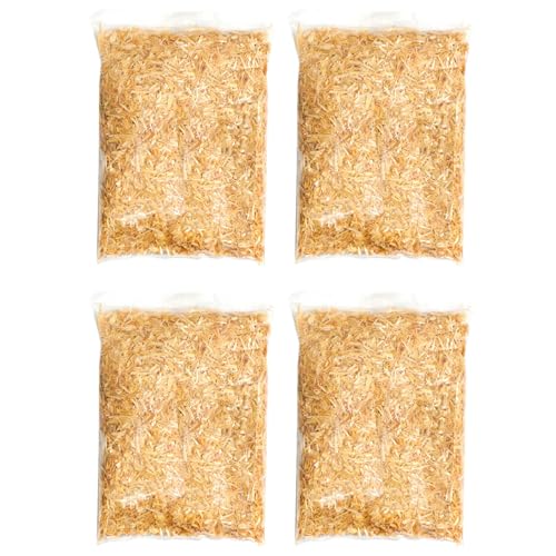 ACAN Tradineur - Pack de 4 Bolsas de Paja triturada para belén - Accesorio para decoración en el Nacimiento - Ideal para los últimos Detalles