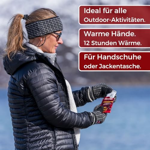 THERMOPAD Handwärmer – DAS ORIGINAL: 20 Paar Wärmepads für 12 Stunden Wärme I 50% weniger Plastik I Sofort einsatzbereite Taschenwärmer I Heatpad – ideal für Outdoor I Wärmekissen für Handschuhe – Bild 5