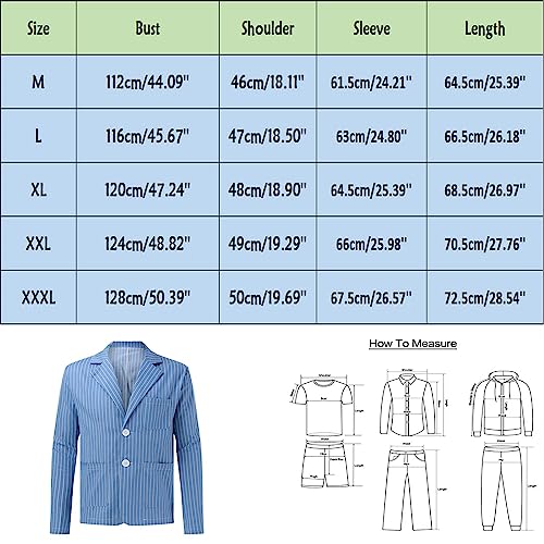 Striped Blazers for Men's Peak Lapel Sports Coat Business Stripes Suit Jacket Banquet Celebration Fashion Sport Coat3