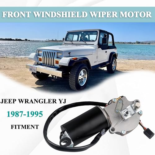 Image of Front Windshield Wiper Motor 5-Pin Compatible with Jeep Wrangler YJ 1987-1995 Sport Utility Replace Window Windshield Wiper Motor 56030005 849100-2178